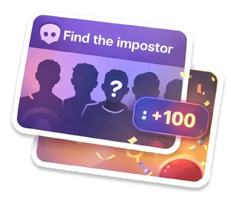 Imposter character in Milo live game show